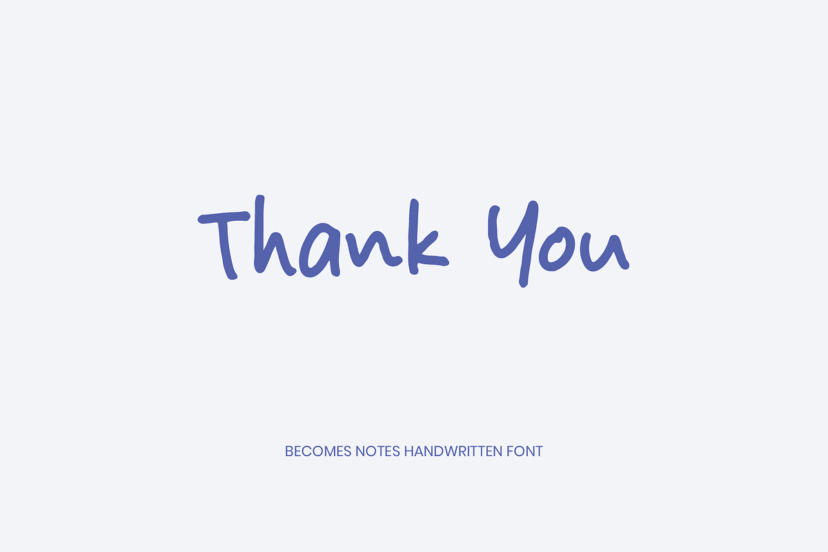 Becomes Notes Handwritten Font, a Handwritten Font by alphArtype (Photo 11 of 11)