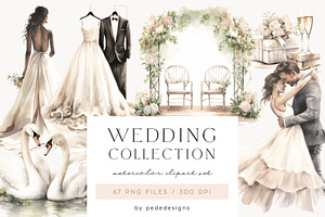 Wedding Collection, a Decorative Illustration by PeDe Designs