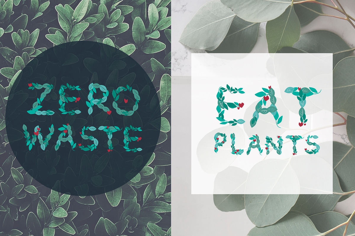 Natural Font - Vector alphabet, a Symbol Font by Fli Store (Photo 5 of 8)