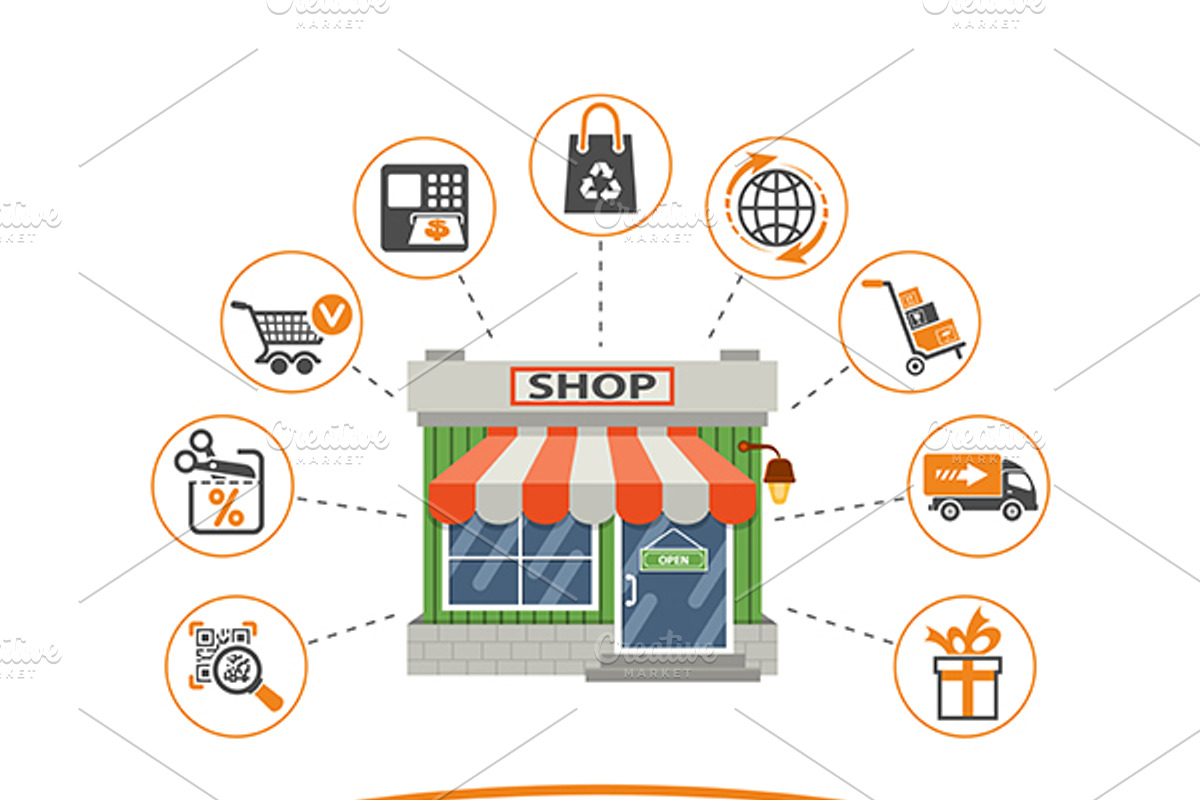 Internet Shopping, an Outline Icon by TAlex (Photo 5 of 7)
