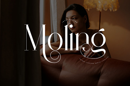 Moling Ligature Serif Typeface