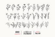 Wildflowers Line Art No:7, a Texture Illustration by Kaya Fonts (Thumbnail 13 of 17)