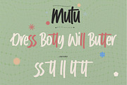 Mutu – Brush Font With Ligatures, a Handwritten Font by Gassstype (Thumbnail 7 of 8)