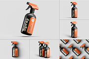 Spray Bottle Mock-up, a Packaging Mockup by Se٧enStudio (Thumbnail 1 of 12)
