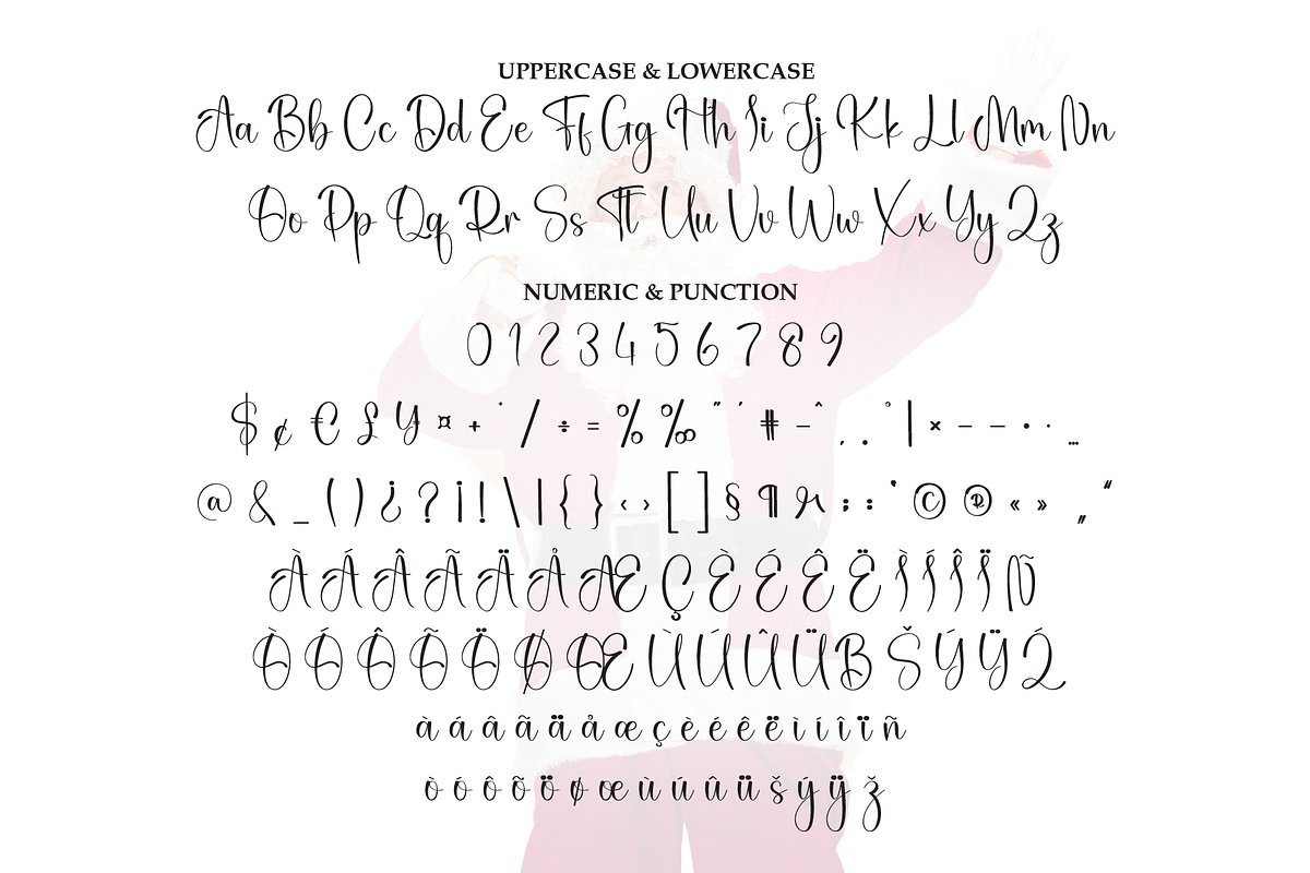 Santa | Script Font, a Handwritten Font by Scratchones