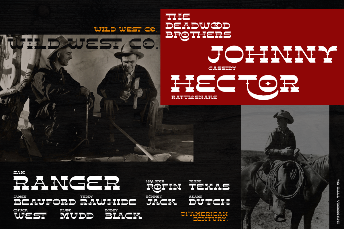 The BUCKAROOZ, a Serif Font by inumocca_type (Photo 4 of 11)