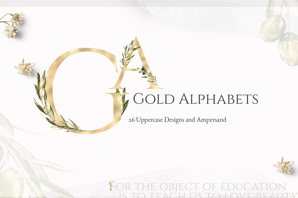 Watercolor Olive greenery clipart, a Decorative Illustration by Catherine Wheel (Photo 7 of 19)