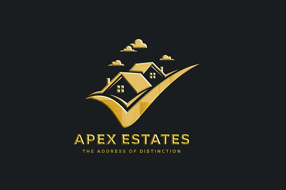 Real Estate Logo | House & Checkmark preview 4