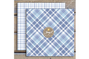 Winter Snow Plaid Digital Papers, a Pattern Graphic by JennyL Designs (Thumbnail 2 of 3)