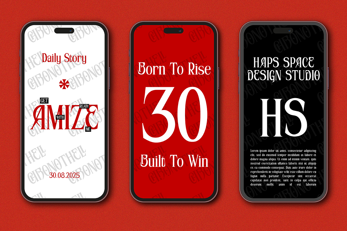 Chronothell Condensed Display, a Serif Font by Haps Space (Photo 6 of 21)