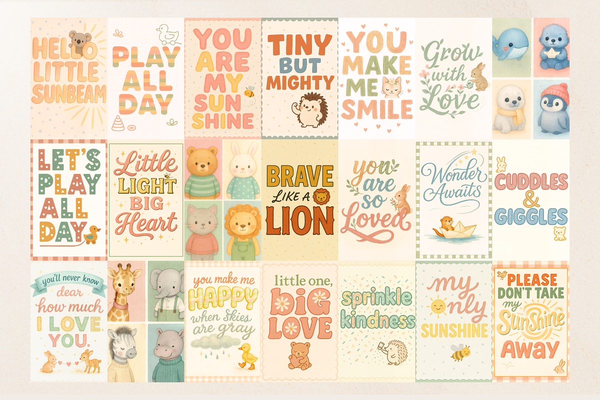 105 Nursery Prints | Kids Wall Art, a Decorative Illustration by Matisse Studio (Photo 8 of 10)