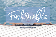 Fashionable Duo Font & Illustr., a Script Font by Designwork (Thumbnail 1 of 20)