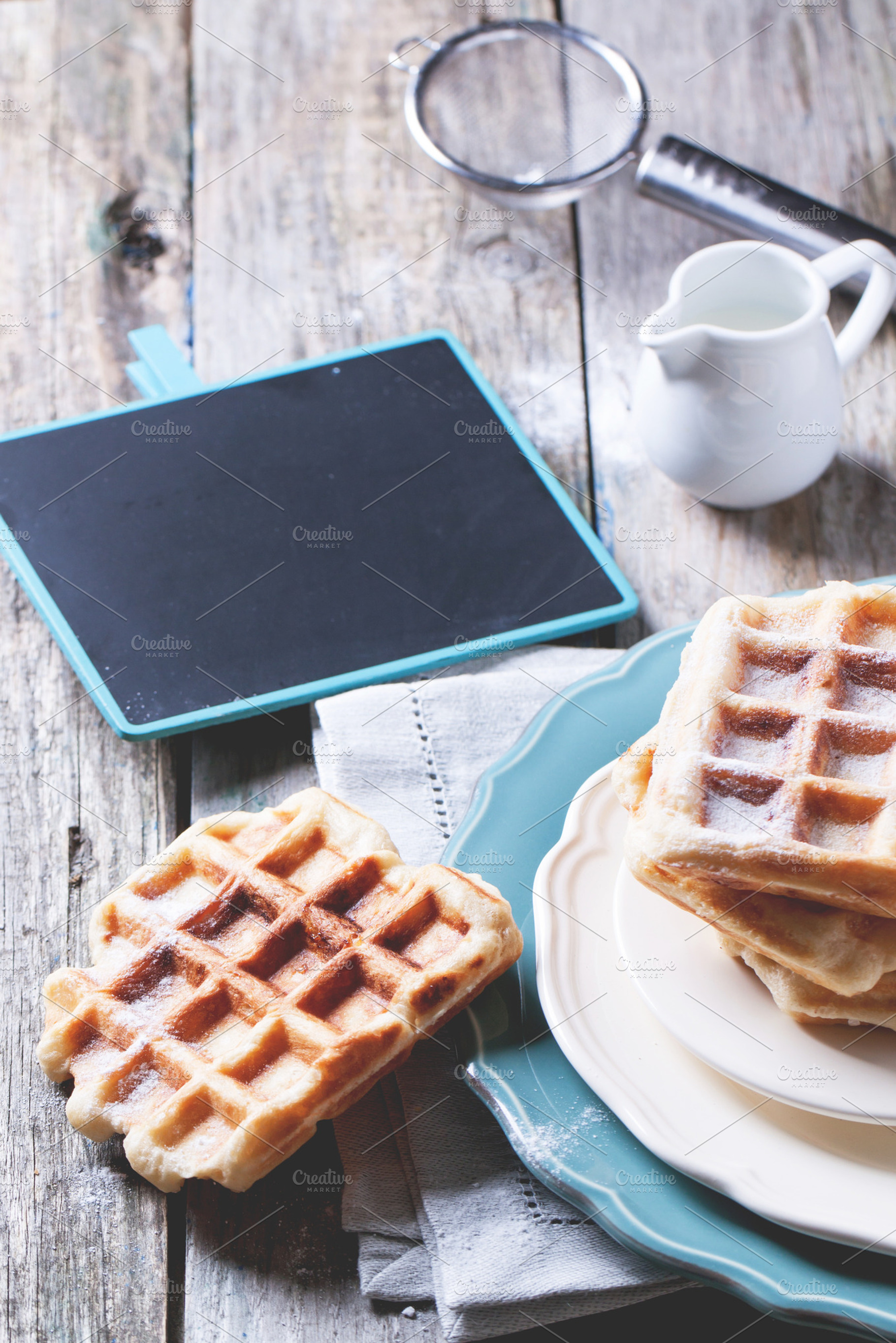Belgian waffles featuring waffles, waffle, and sweet