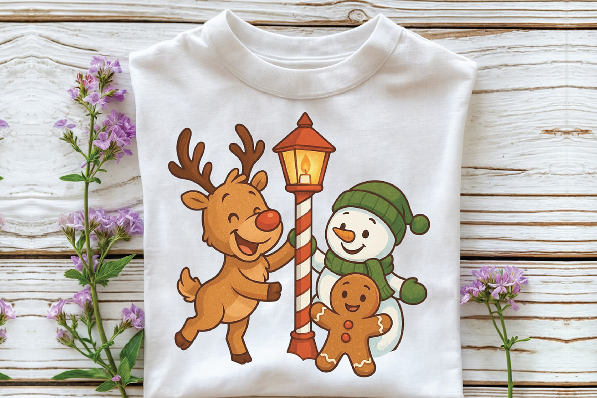 Retro Christmas PNG Christmas, an Illustration by CraftArtStudio (Photo 2 of 4)