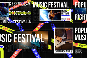 Music Festival After Effect, a Social Media Template by Loin Studio