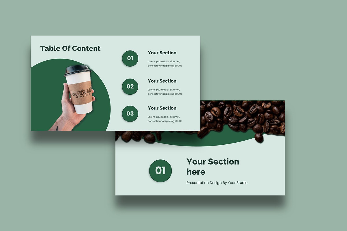 Morph Coffee Presentation Template, a Presentation Template by BumbleGraph Studio (Photo 3 of 5)