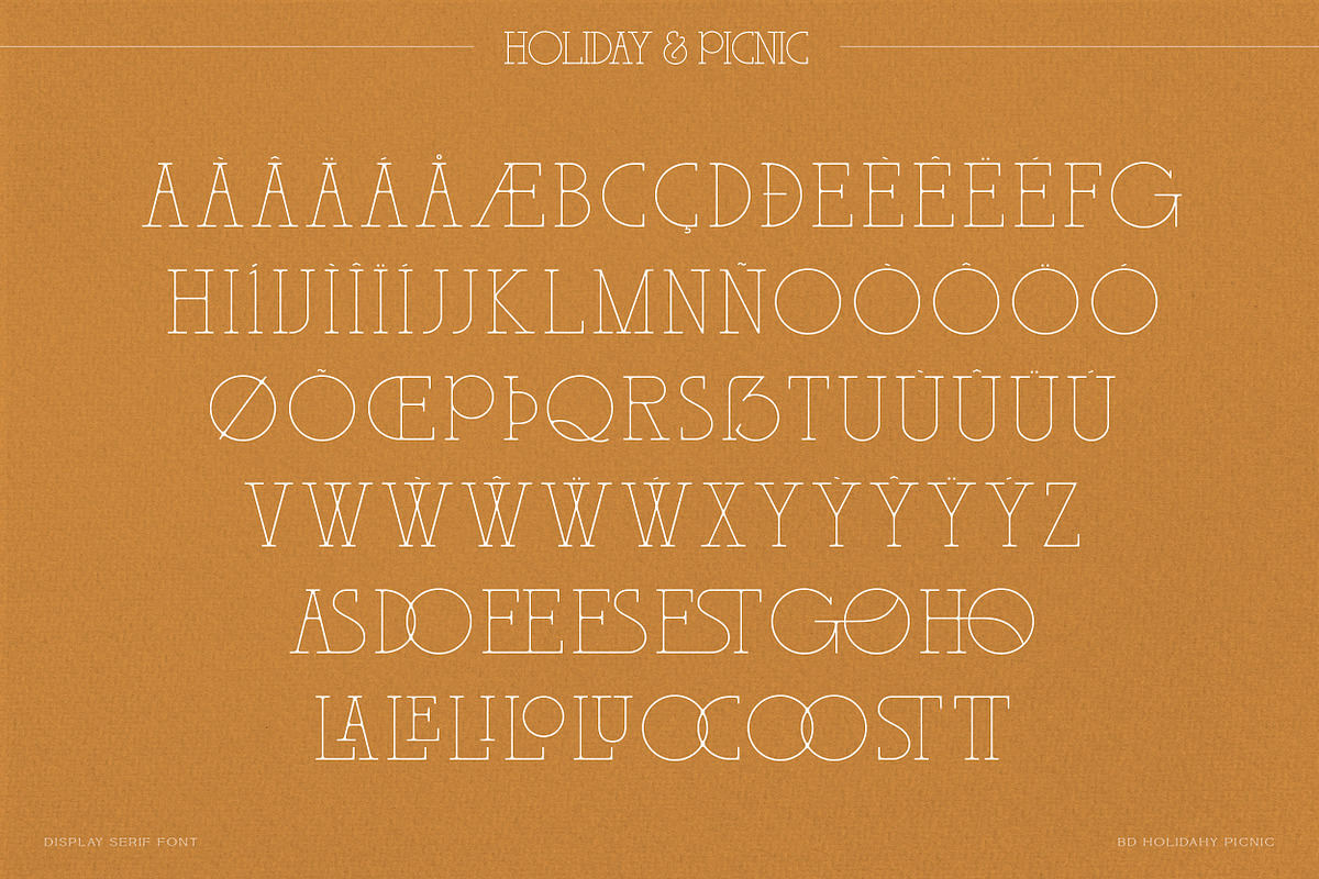 BD Holiday & Picnic, a Slab Serif Font by Brandear Design (Photo 15 of 16)