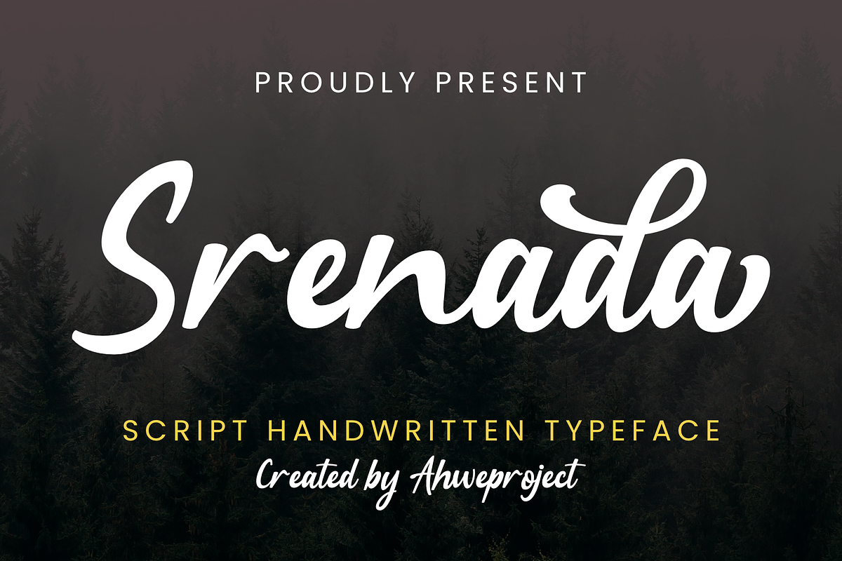 Srenada, a Handwritten Font by ahweproject (Photo 1 of 8)