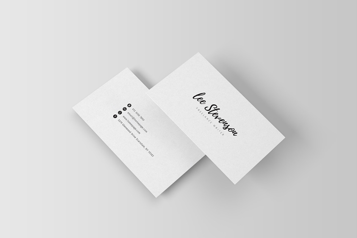 Freelancer Business Card III, a Business Card Template by blooon (Photo 1 of 5)