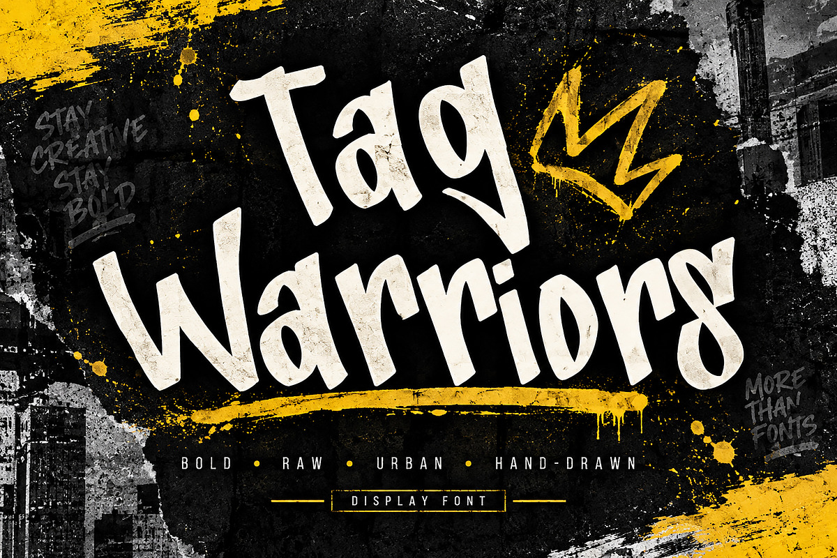 Tag Warriors, a Script Font by Wow Magic (Photo 1 of 5)