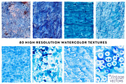 ICICLE BLUE Watercolor Texture Set, a Texture Graphic by Vintage To Vectors (Thumbnail 4 of 16)