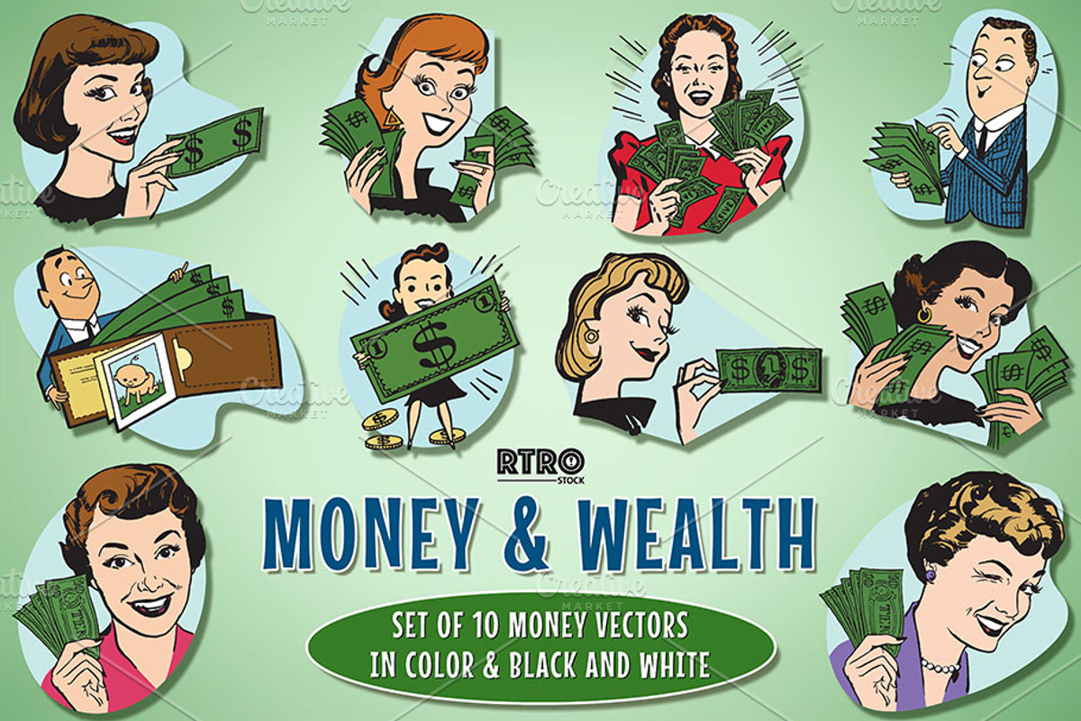 RTRO Money & Wealth 3, a Work Illustration by RTRO Stock (Photo 1 of 5)