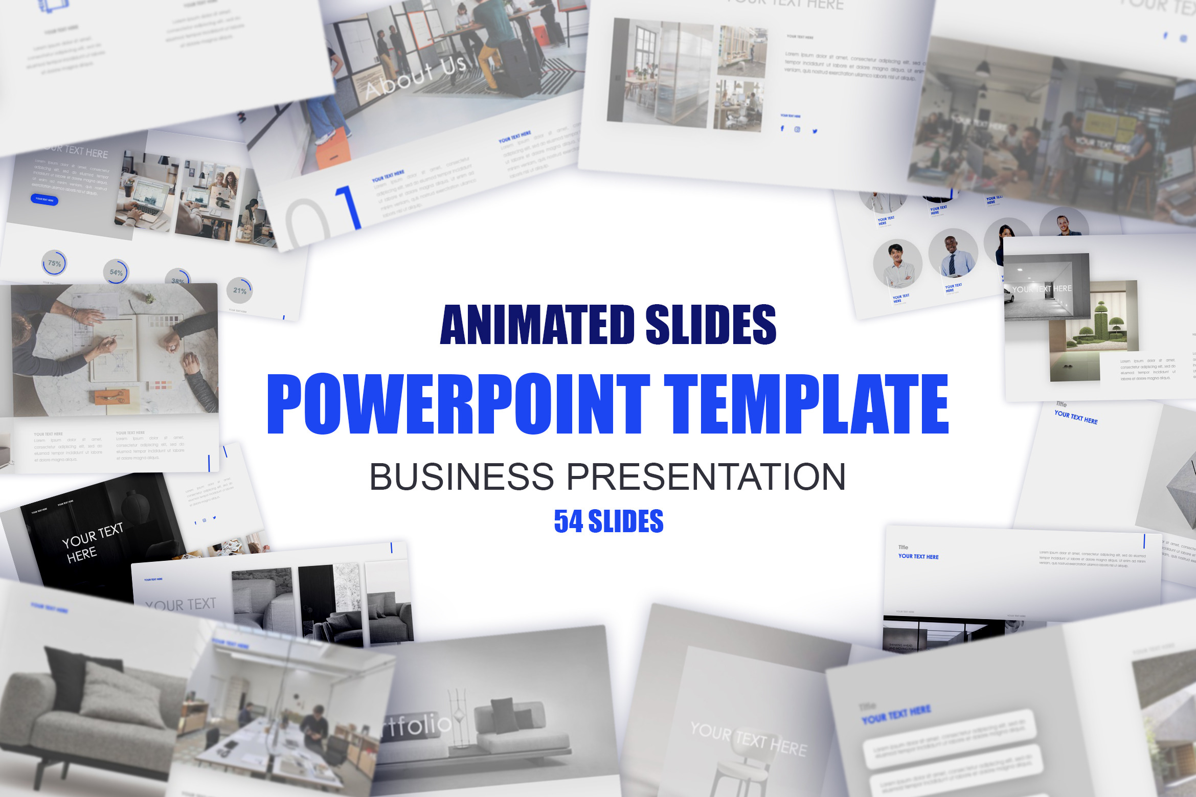 Business PowerPoint Template, a Presentation Template by alexdndz