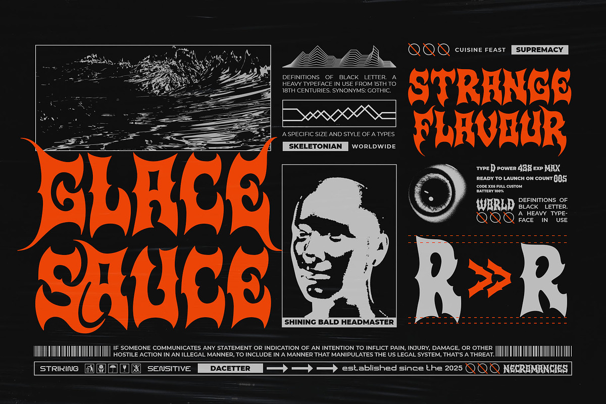 Sad Rock Typeface, a Blackletter Font by alit design (Photo 11 of 20)