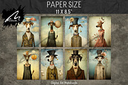 Whimsical Surreal Dog Portrait, an Animal Illustration by Digital Art Mahdiseño (Thumbnail 3 of 9)