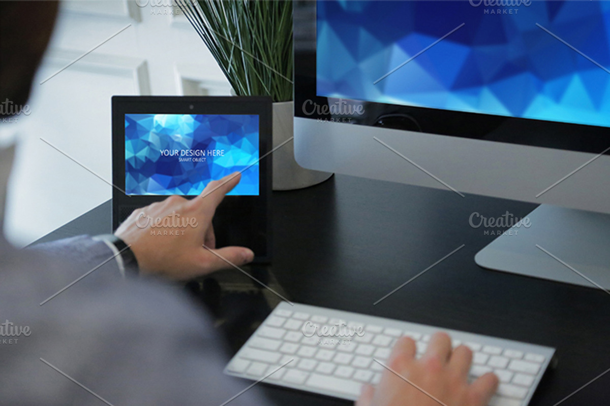 Echo Show Workstation PSD Mockups, an iPhone Mockup by Shop Mockpro (Photo 3 of 19)