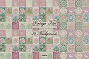 Vintage Tiles: Frames, Backgrounds, an Object Graphic by Purple (Thumbnail 8 of 12)