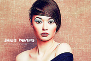 Barbie Painting Photoshop Action preview 2
