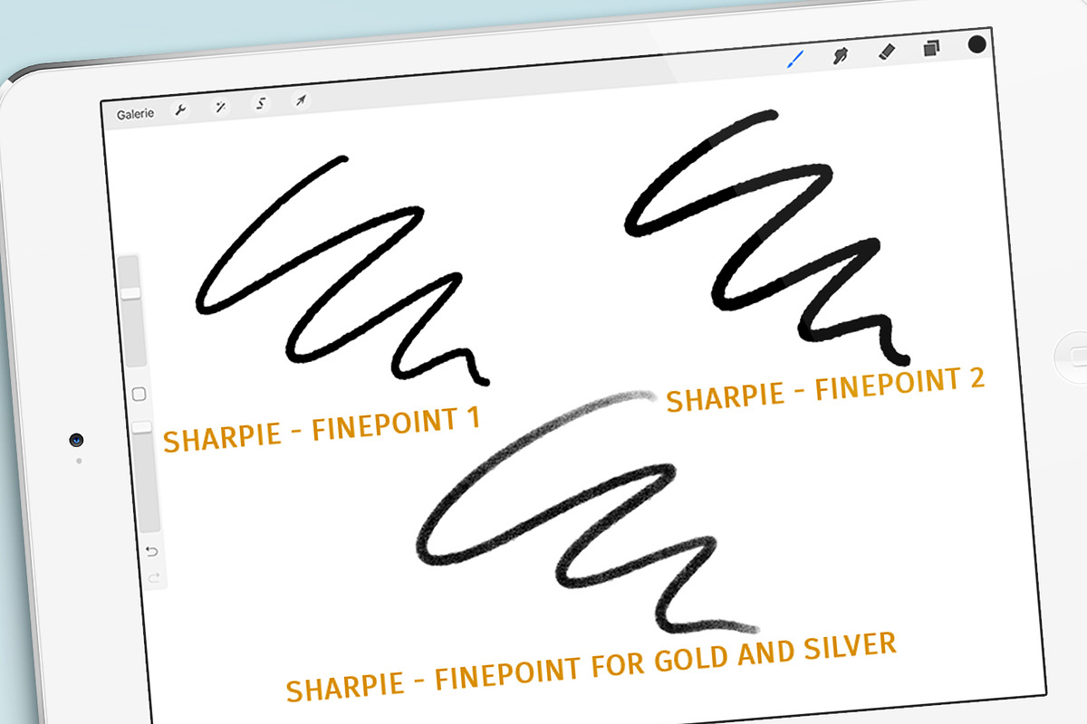 SHARPIE Fine Point Brush Pack, a Brush Add-On by Studio FabianFischer (Photo 2 of 8)