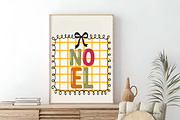 Christmas Wall Art NOEL Hand Drawn, an Illustration by SinaCreation (Thumbnail 2 of 7)