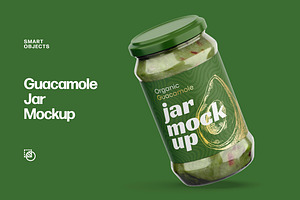 Guacamole Jar Mockup