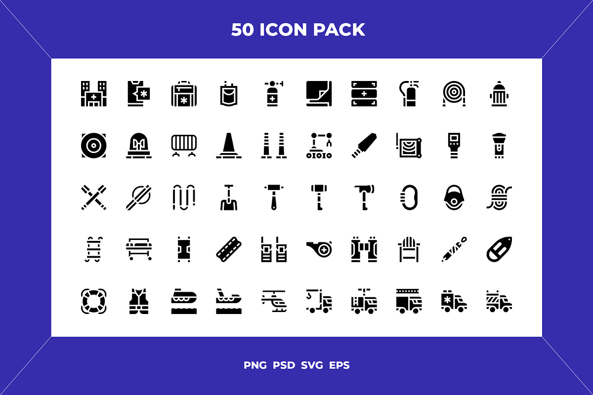 Rescue icons, an Outline Icon by Wencory (Photo 1 of 2)