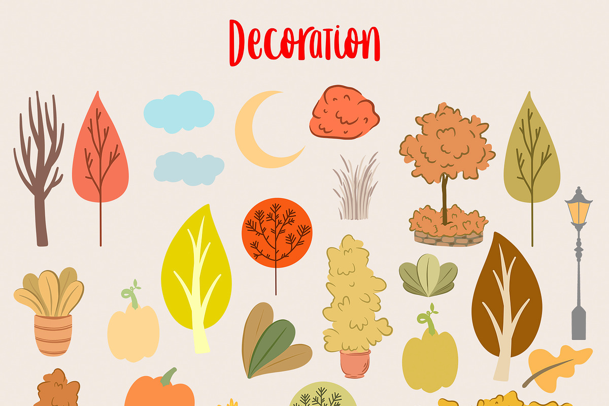 Fall Town Creator, a Decorative Illustration by Alina Sh (Photo 6 of 8)
