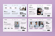 White Pink Sales Strategy Plan PPT, a Presentation Template by graphicook (Thumbnail 4 of 5)