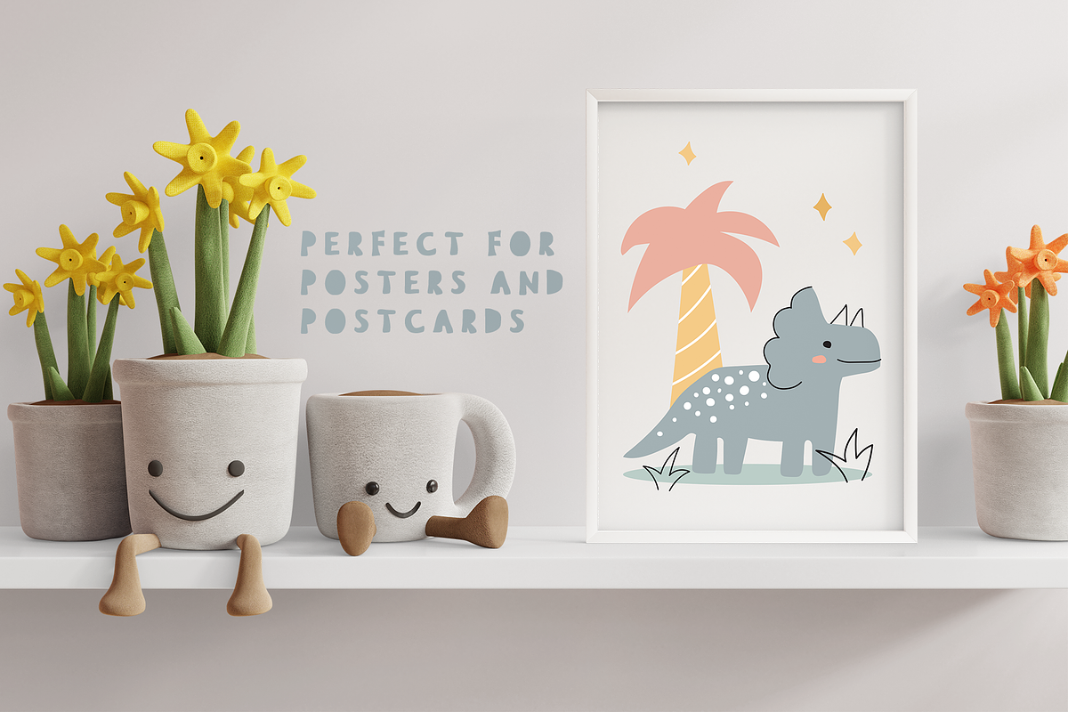 Little dino. Clipart for kids, an Animal Illustration by RinaKustova (Photo 7 of 11)