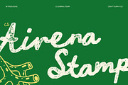 CS Airena Stamp, a Script Font by Craft Supply Co. (Thumbnail 1 of 8)