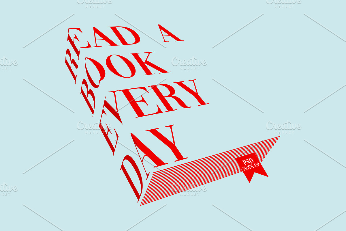 3D Typography PSD Mockup, a Print Template by Sinlatown (Photo 3 of 9)