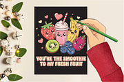 Valentine Funny Food Clipart, an Illustration by Designking (Thumbnail 4 of 4)