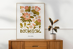 Groovy Floral Poster Builder