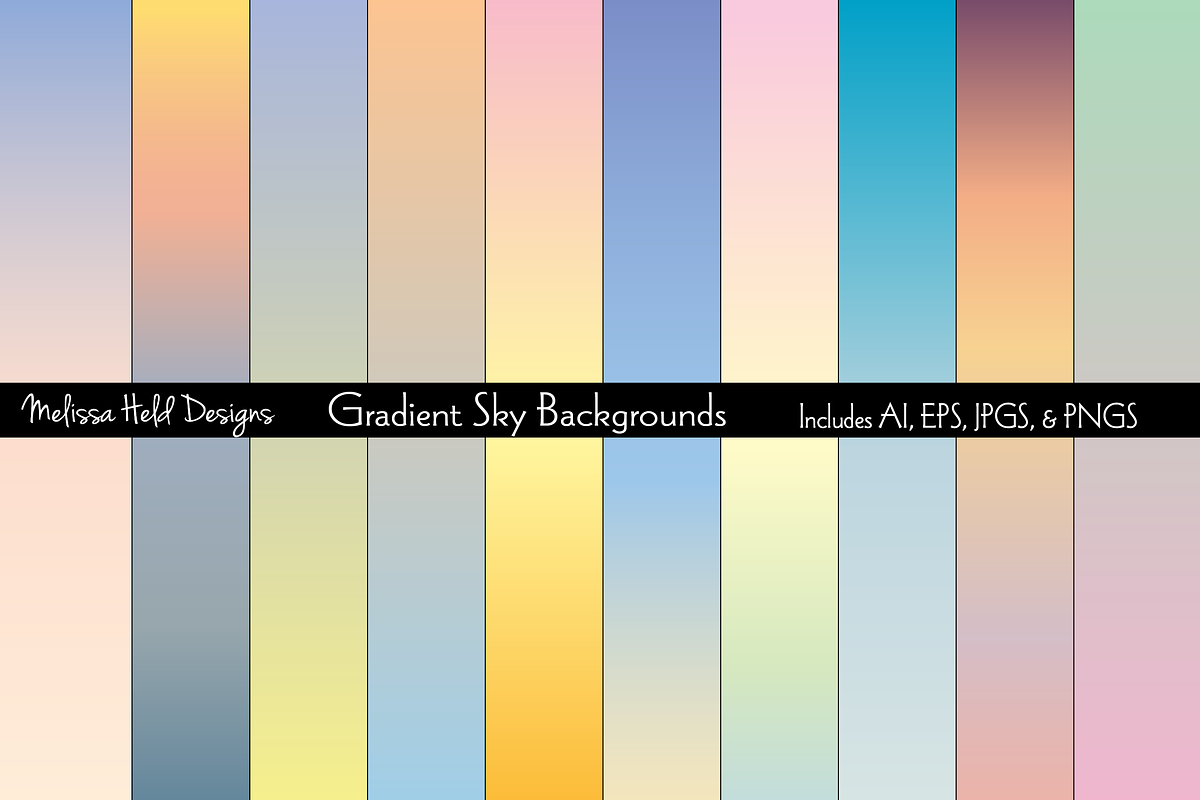 Gradient Sky Backgrounds