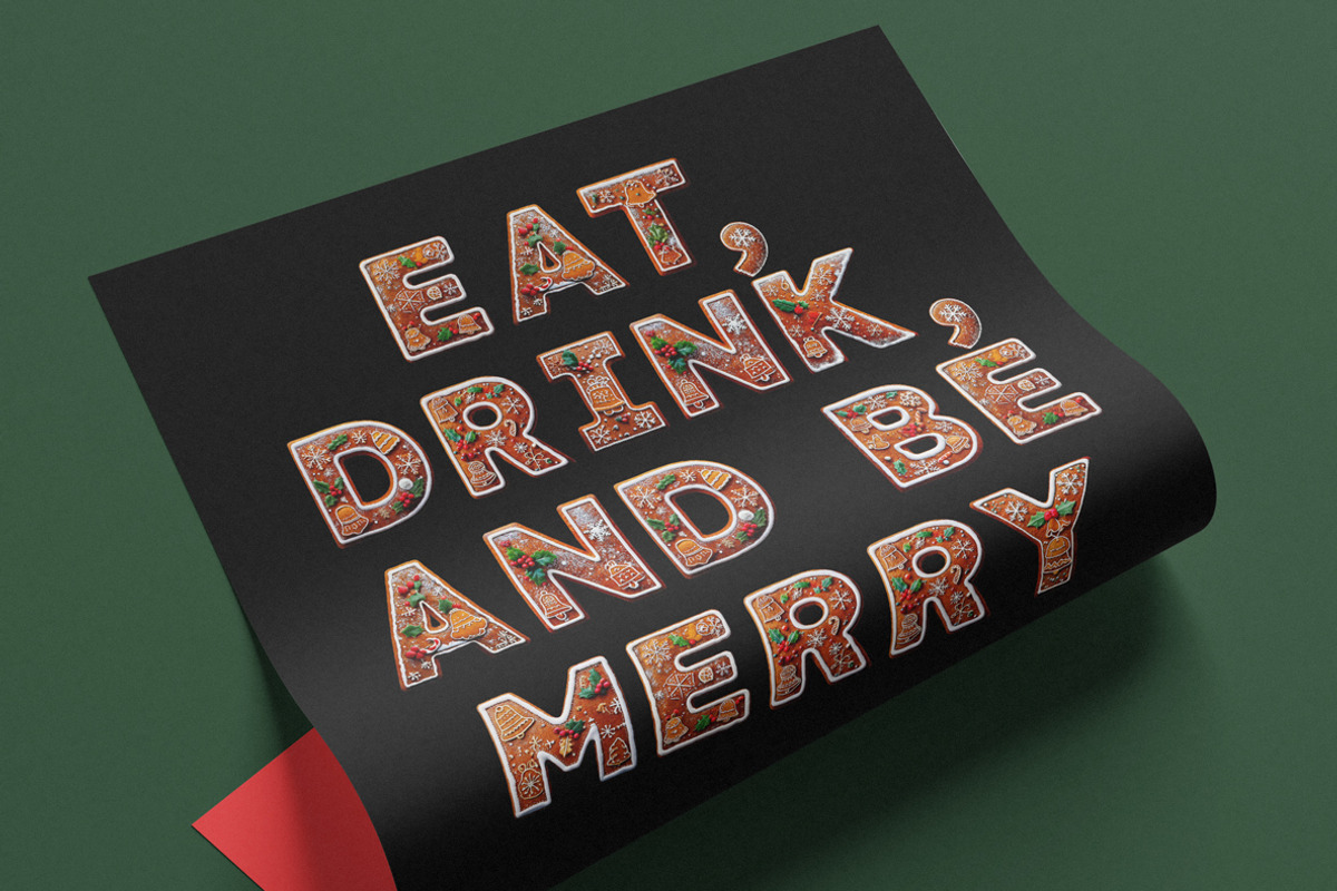 Gingerbread Dreams Font, a Sans Serif Font by Handmadefont (Photo 9 of 14)