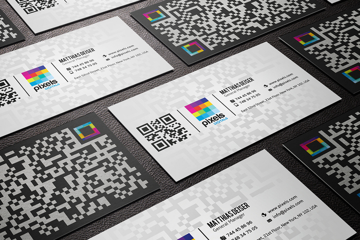 QR Code Business Card, a Business Card Template by Marvel (Photo 2 of 3)