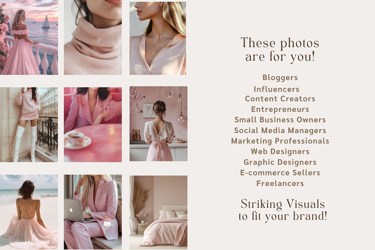 Soft Pink Stock Photos Girl Boss, a Beauty & Fashion Photo by HAYAG Creatives (Photo 5 of 5)