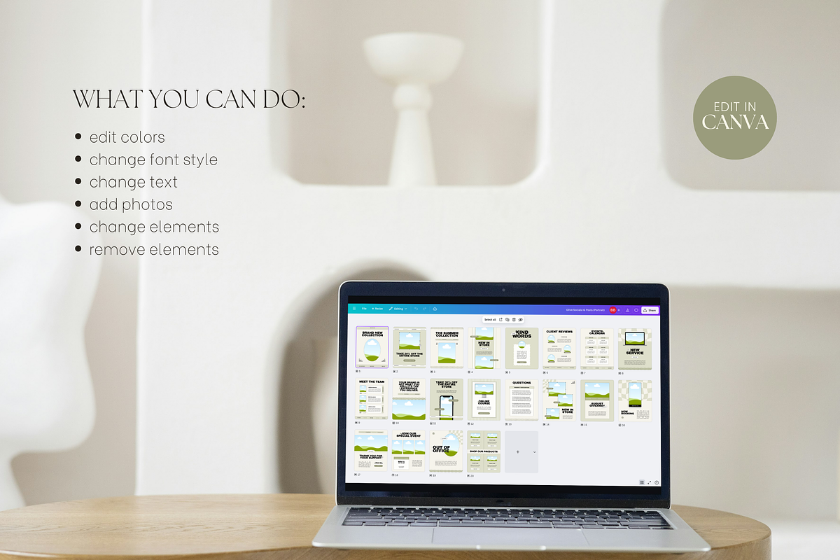 Modern Instagram Stories Posts Canva, a Social Media Template by ...