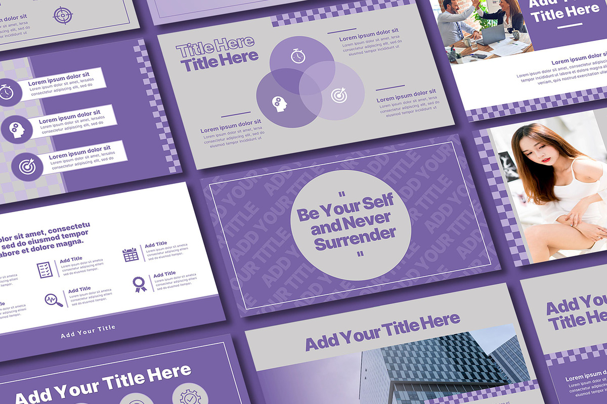 Cute Purple Powerpoint Template, a Presentation Template by SKY CREATION