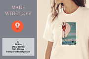 Postage stamps romantic for Valentin, an Illustration by Big Squirrel (Thumbnail 2 of 7)